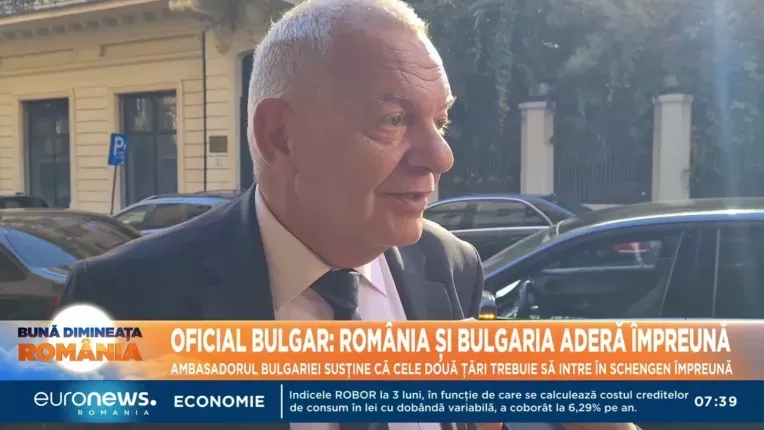 Ambasadorul Bulgariei in Romania crede ca Romania si tara sa trebuie sa adere impreuna la Schengen