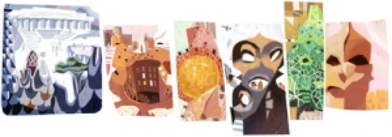 Antoni Gaudi, supranumit "arhitectul lui Dumnezeu ", omagiat de GOOGLE cu un logo special