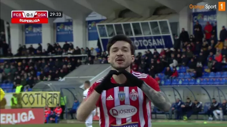 Botosani - Sepsi 1-1. Covasnenii au fost egalati, dar isi pastreaza locul de play-off