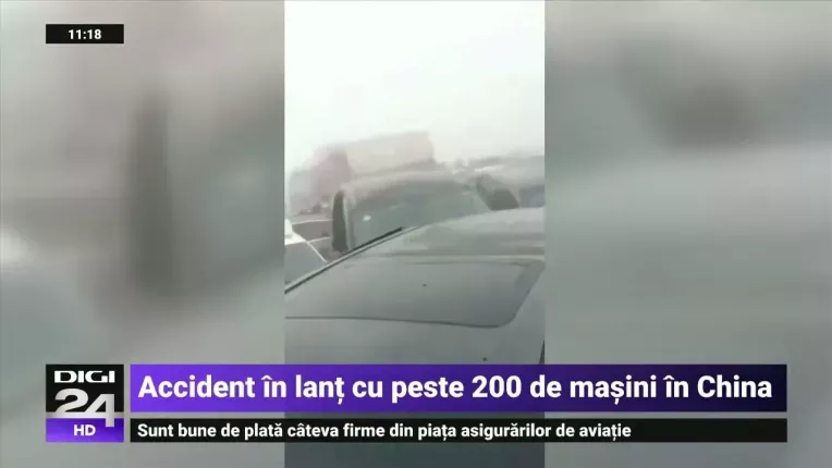 Carambol cu peste 200 de masini pe o autostrada din China