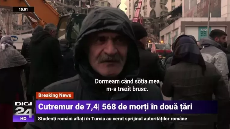 Cutremur de 7,8 in Turcia, urmat de zeci de replici. Peste 500 de morti in Turcia si Siria