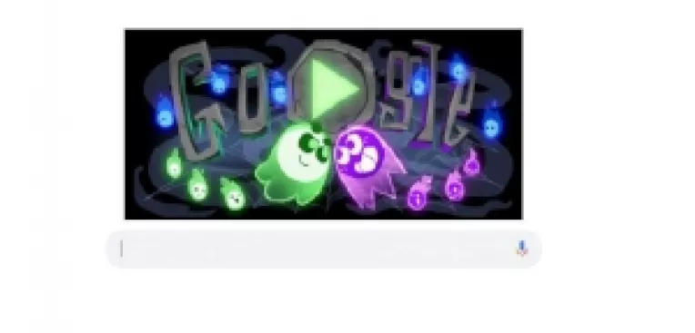 Google sarbatoreste Halloween 2018 printr-un Doodle ce contine un joc interactiv cu fantome