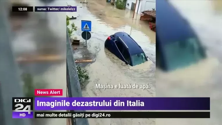Imagini dramatice. Inundatii de amploare in nord-estul Italiei