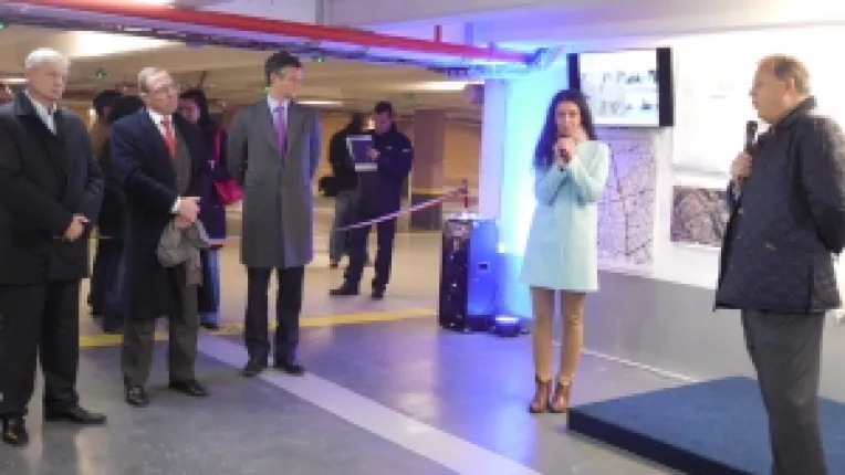 In Bucuresti, Primarul General al Capitalei, Sorin Oprescu, a inaugurat parcarea subterana din complexul Intercontinental - Teatrul National