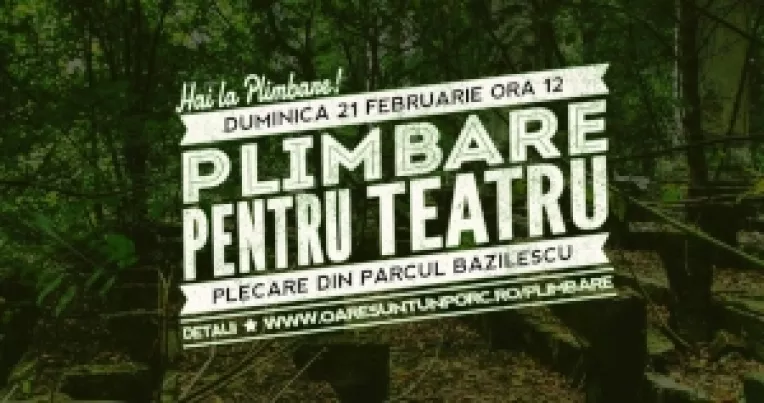 Invitatie la o plimbare prin Bucuresti, duminica,  pentru salvarea teatrului din Parcul Bazilescu