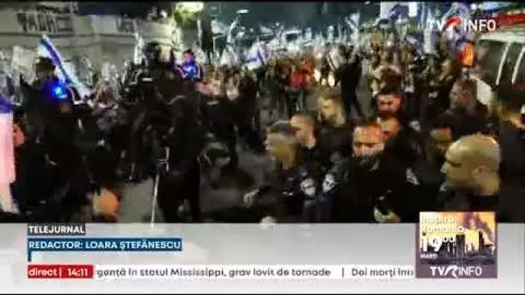 Mii de oameni au contestat in strada reforma justitiei din Israel