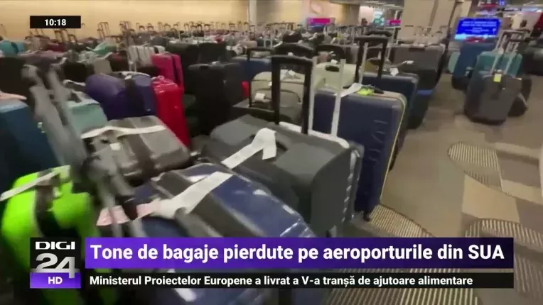 Munti de bagaje ratacite pe aeroporturile din SUA, dupa viscolul arctic