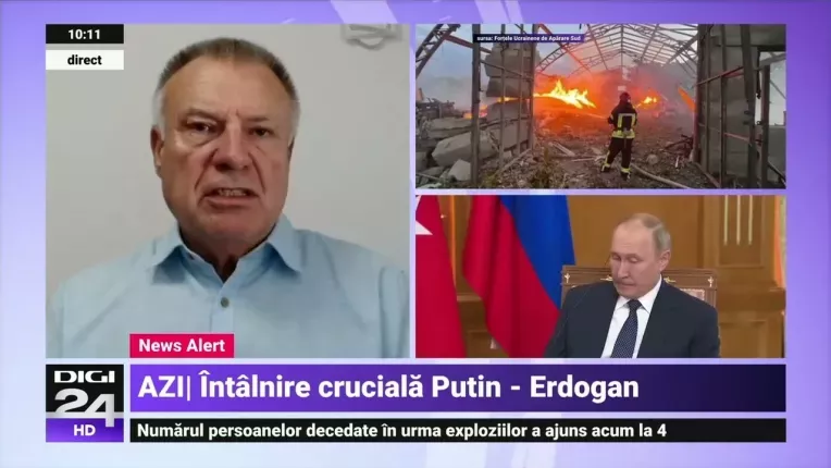 Noi explozii in portul Izmail. Erdogan merge la Soci ca sa discute cu Putin