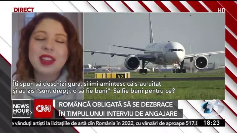 O romanca a fost obligata sa se dezbrace in timpul unui interviu pentru un post de stewardesa