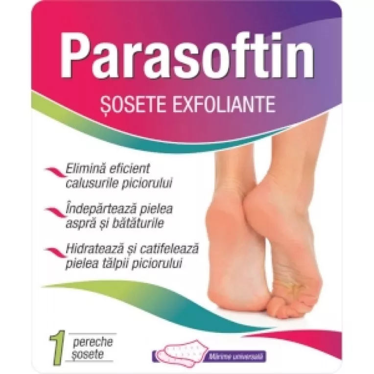 Parasoftin, sosete exfoliante pentru talpi fine