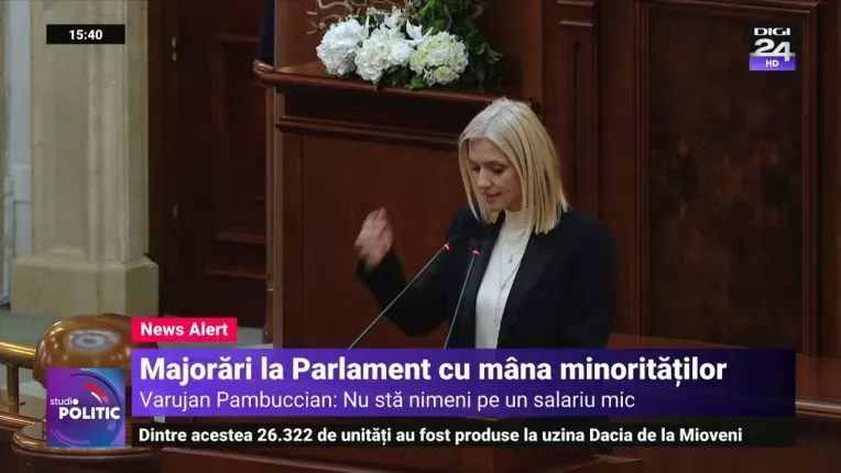 Parlamentarii si-au majorat sumele forfetare cu 1.500 de euro