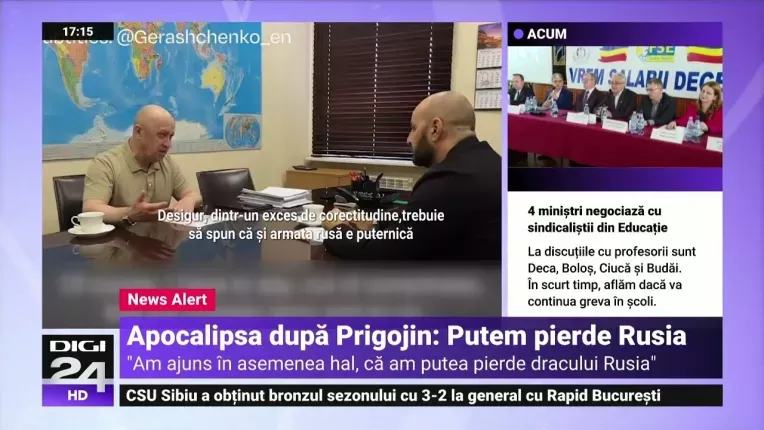 Prigojin: "Am ajuns intr-un asemenea hal incat am putea pierde dracului Rusia"