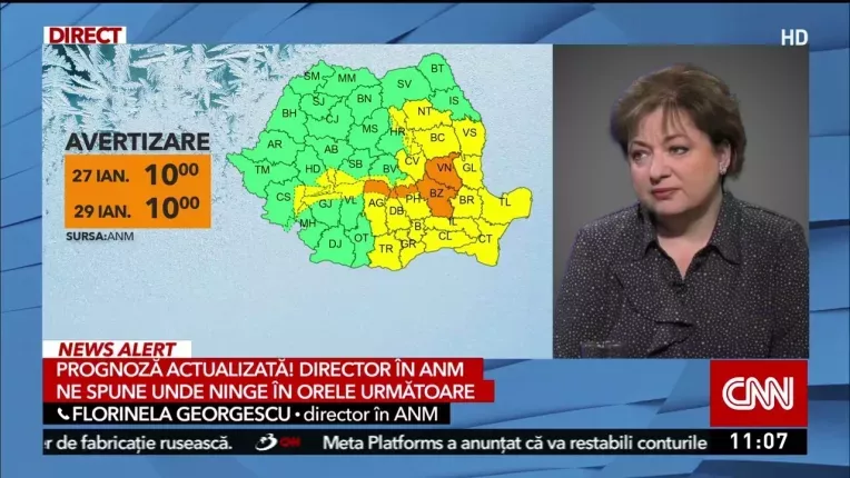 Prognoza meteo pentru saptamana viitoare. Ce urmeaza dupa ninsori