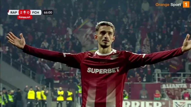 Rapid - Hermannstadt 2-0. Spectacol kosovar in Giulesti, Rapid pune presiune pe FCSB