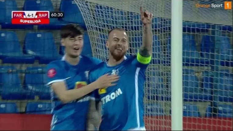 REZUMAT | Farul - Rapid 7-2. Macel la Ovidiu, trupa lui Hagi se distanteaza de FCSB