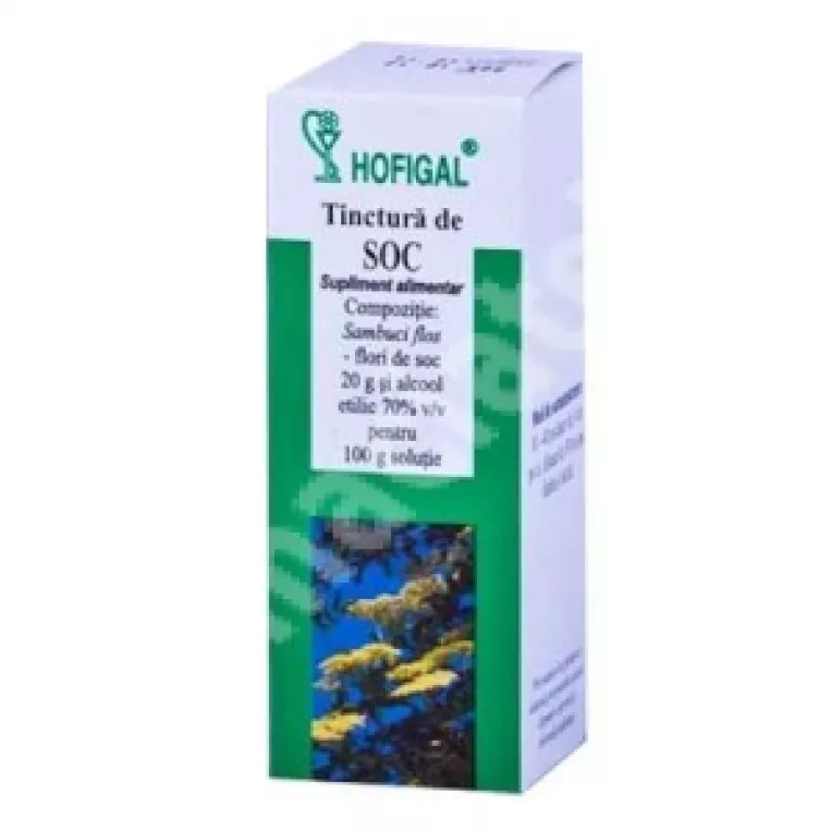 Tinctura de flori de soc de la Hofigal are un rol depurativ in eliminarea toxinelor si substantelor daunatoare organismului