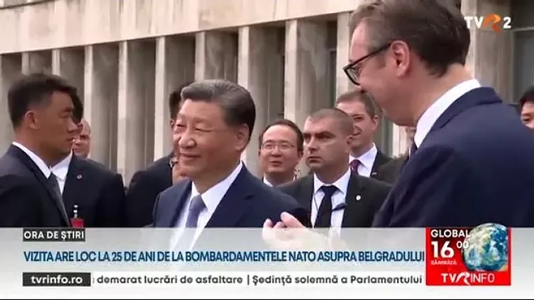 Xi Jinping a fost primit cu fast de omologul sau sarb